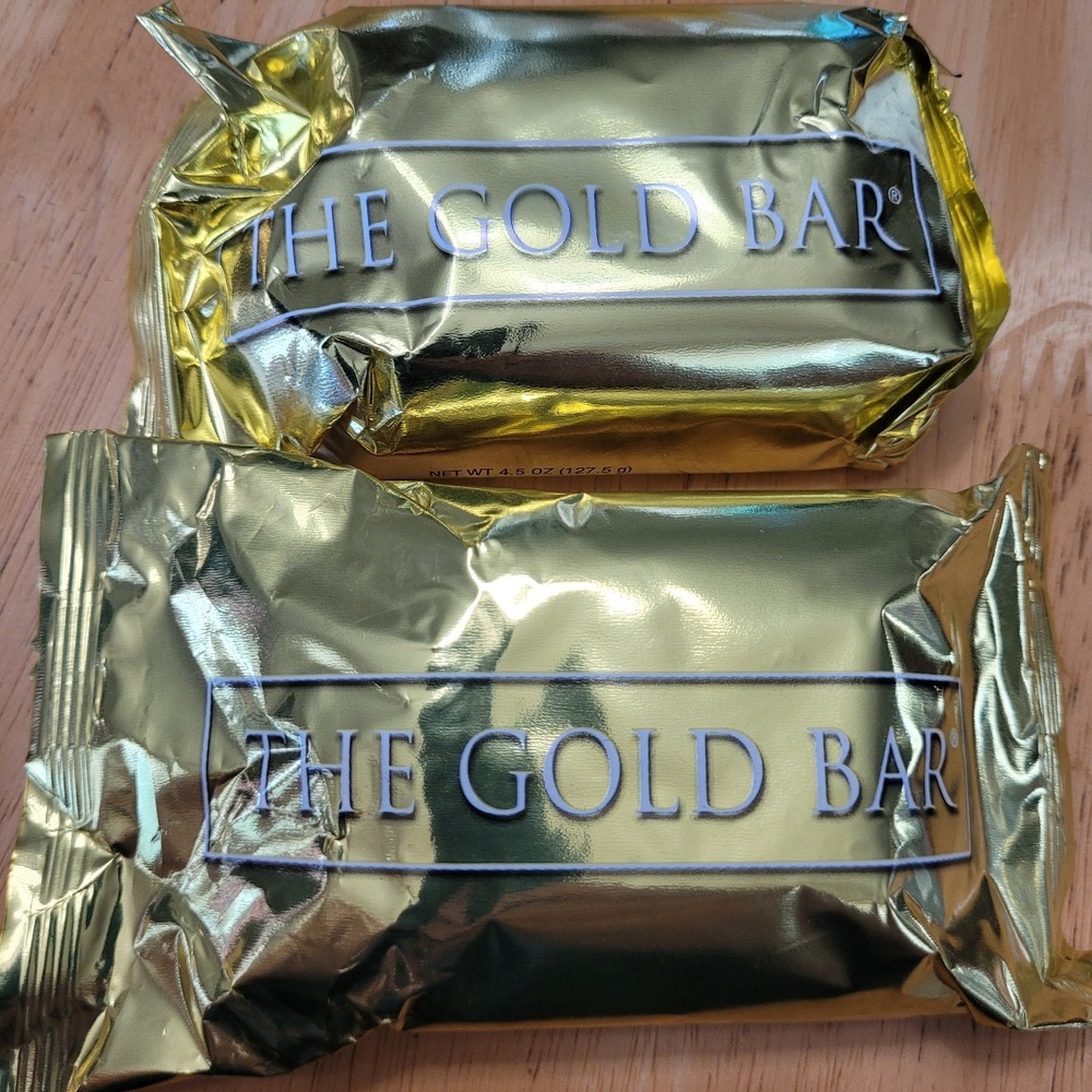 2 COUNT The Gold Bar Natural Bath Soap 2-4.5 oz Bars